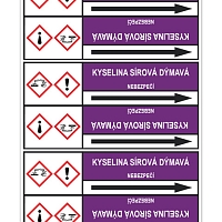 Značení potrubí, kyselina sírová dýmavá